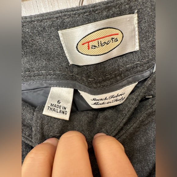 Talbots wool blend gray work ware pants size 6 - Picture 5 of 6